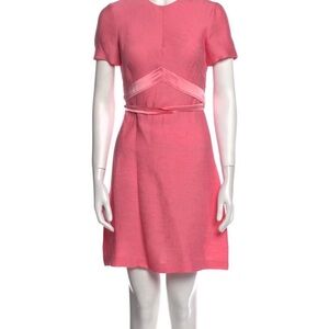 Sandro Paris Pink Mini Dress with Ribbon Belt